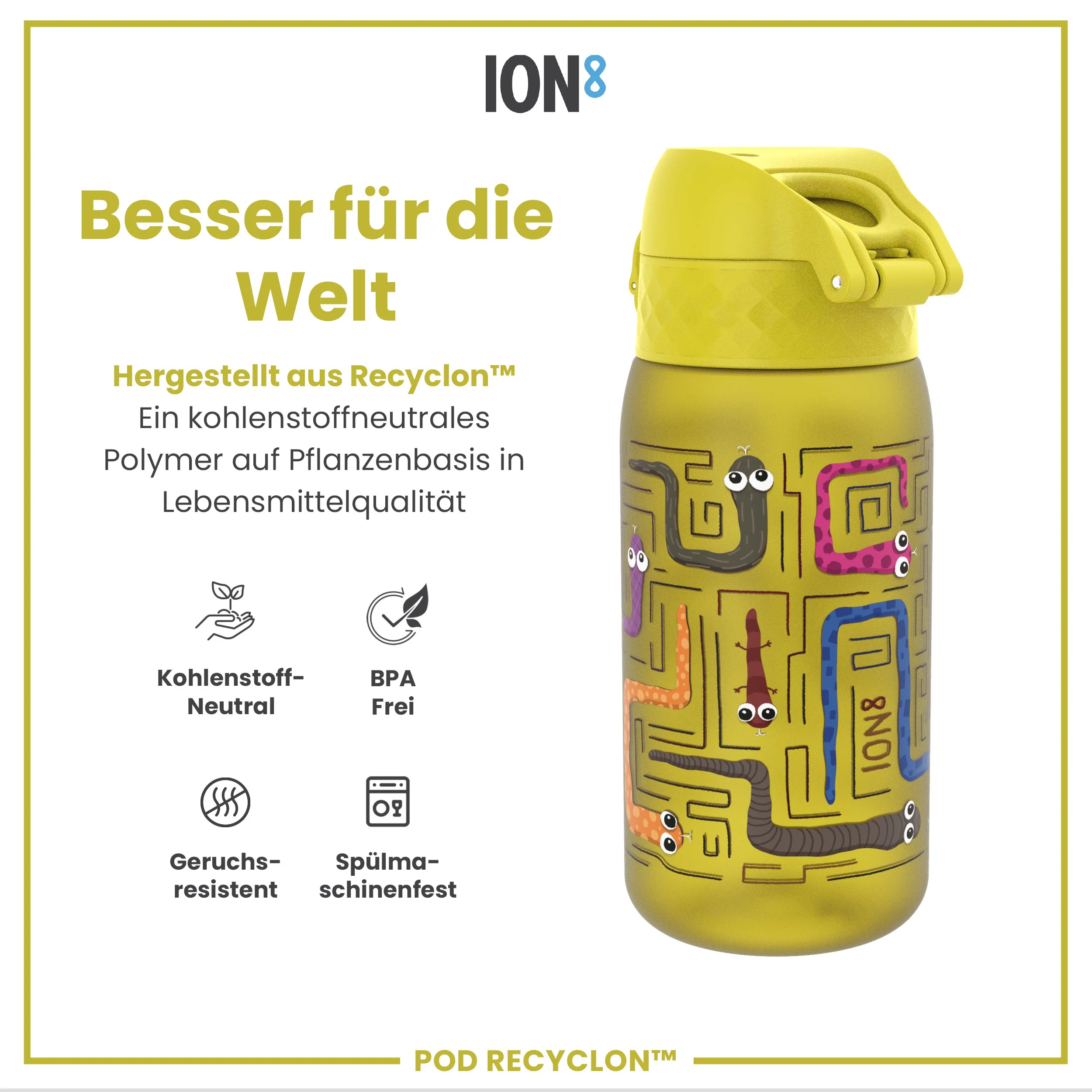 Recyclon Trinkflasche, Schlangen, 350 ml - Image 5