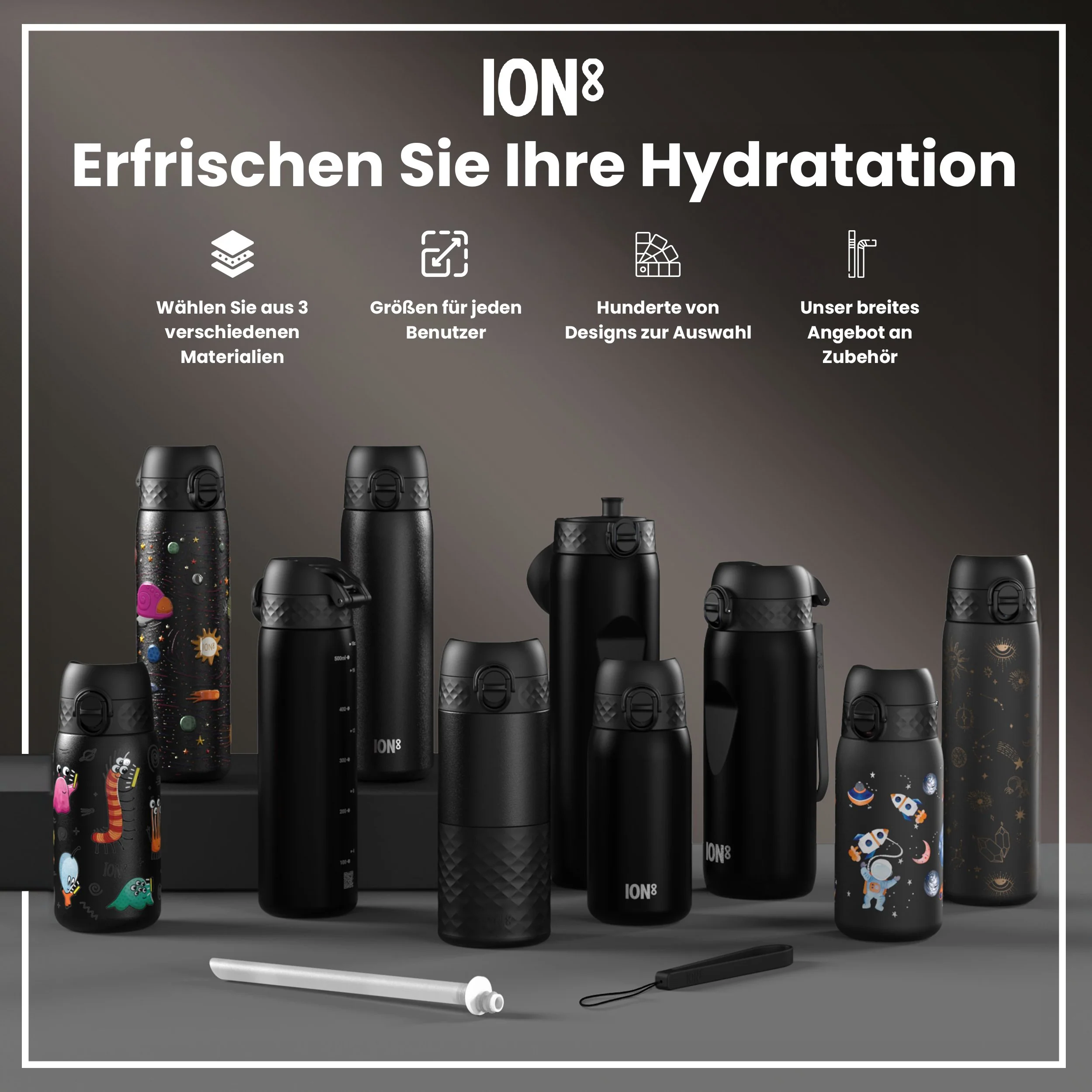 Recyclon Trinkflasche, Black, 500 ml - Image 7