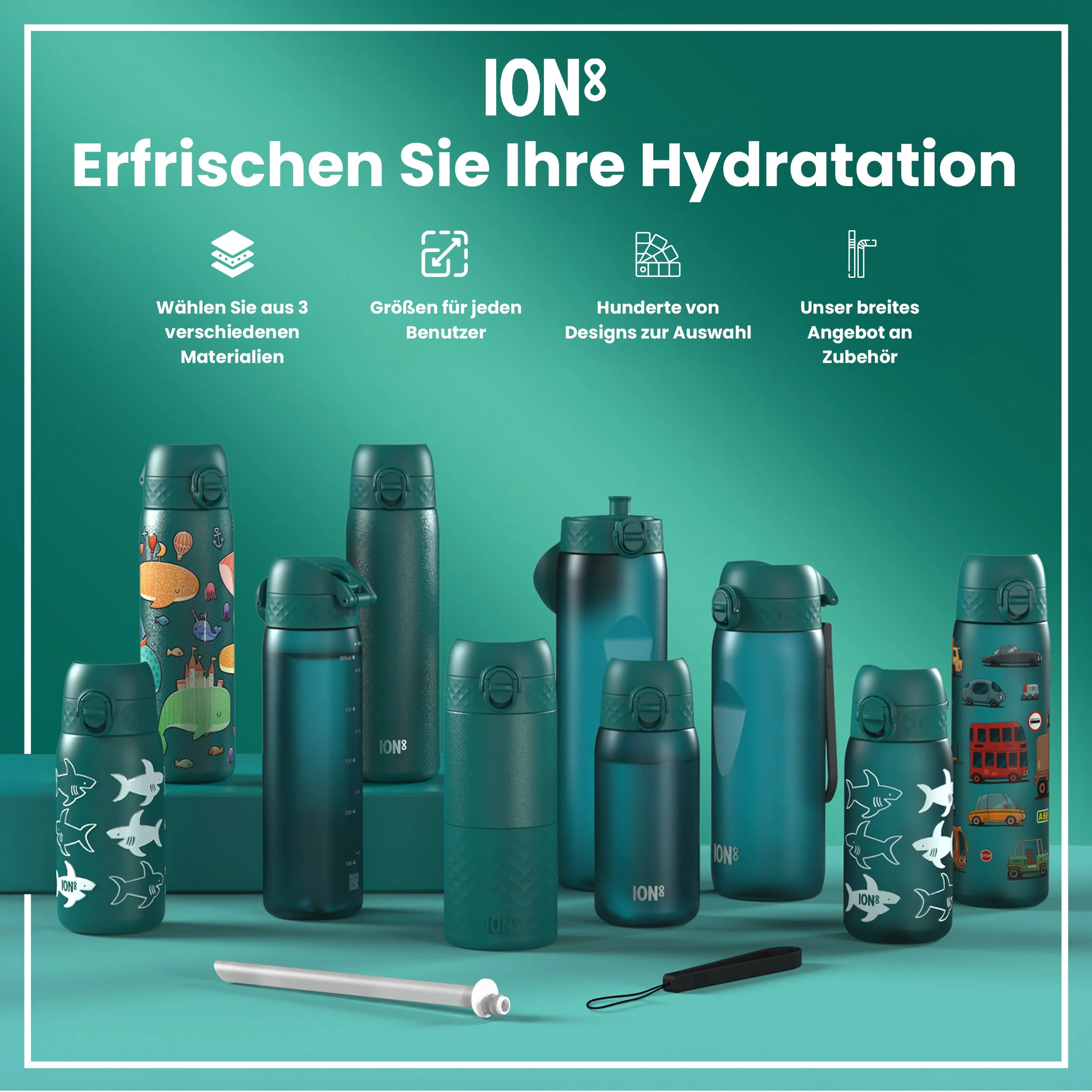 Recyclon Trinkflasche, Tarnmuster, 500 ml - Image 7