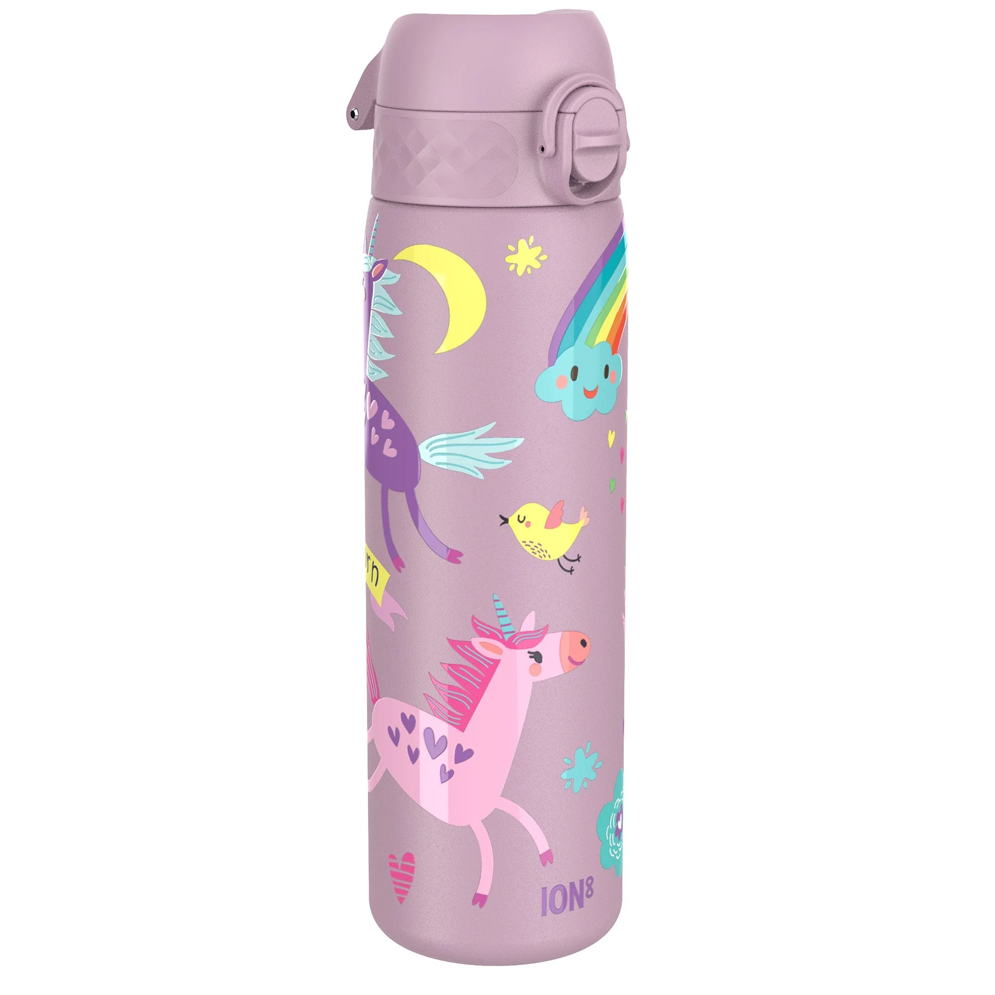 Leichte Edelstahl-Trinkflasche, Einhorn-Design, 600 ml