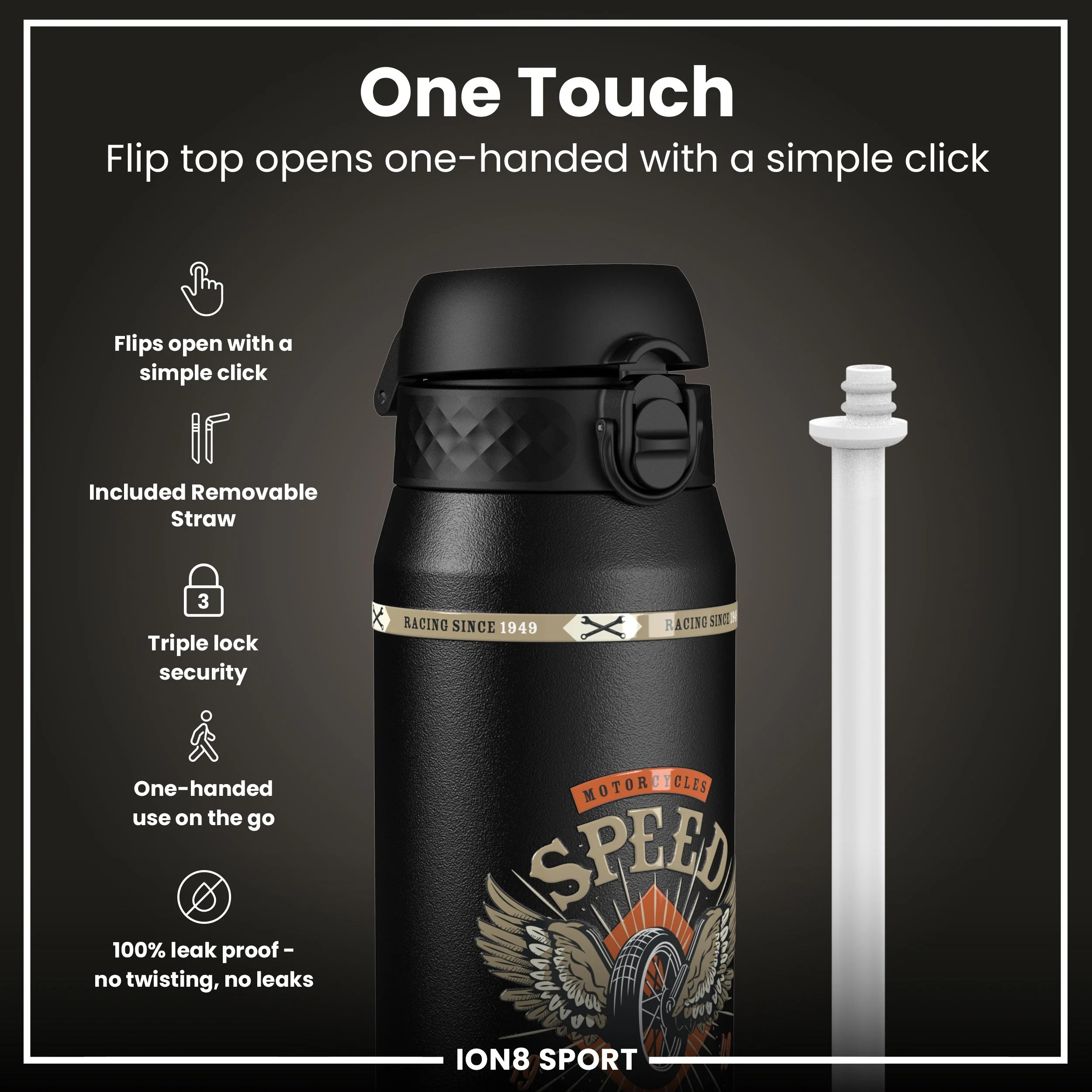 MotoGP x ION8, Isolierte EdelEdelstahl âMotoGP Speed, 750 ml - Image 3