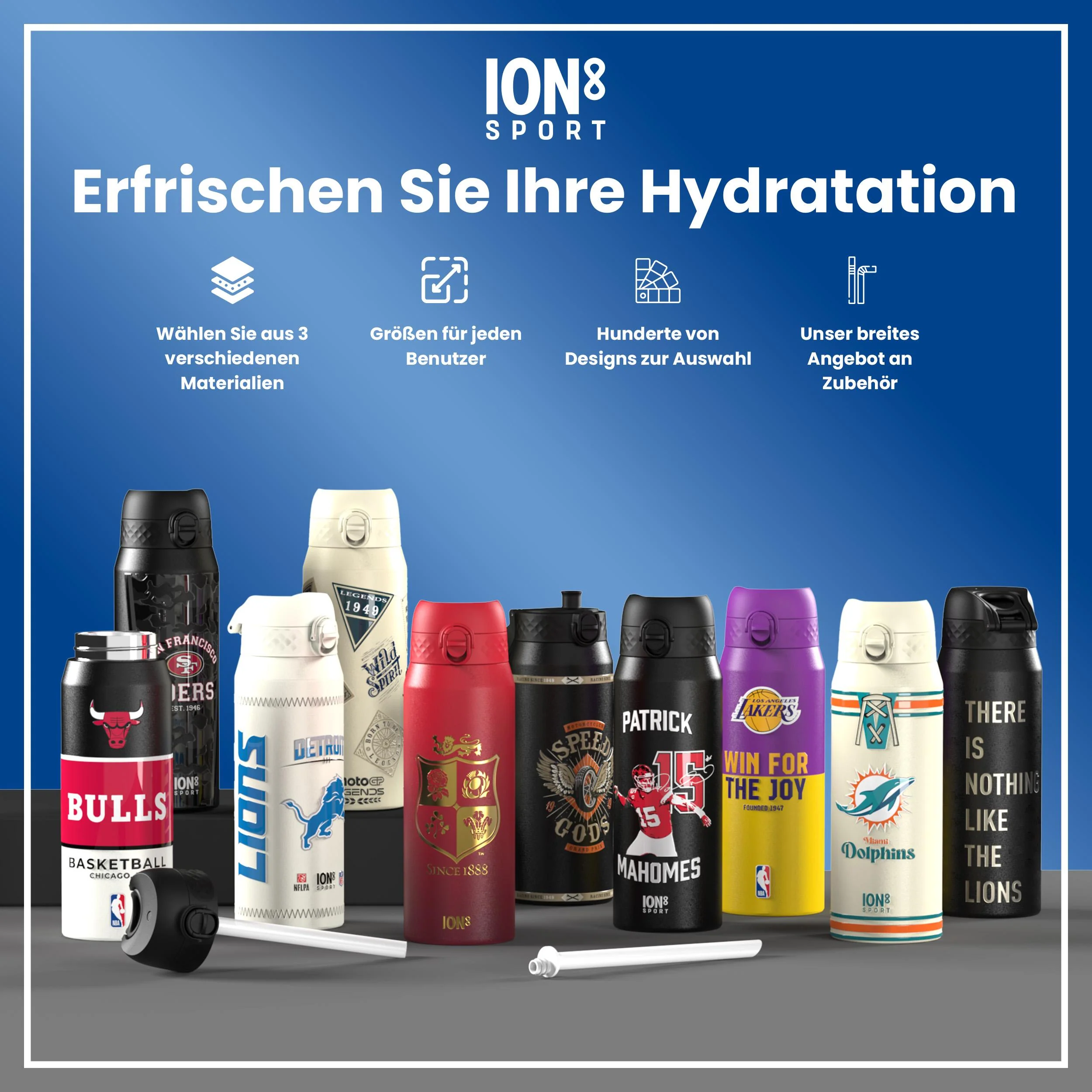 NBA x ION8, Isolierte Edelstahl, OK City Thunder, 750 ml - Image 7