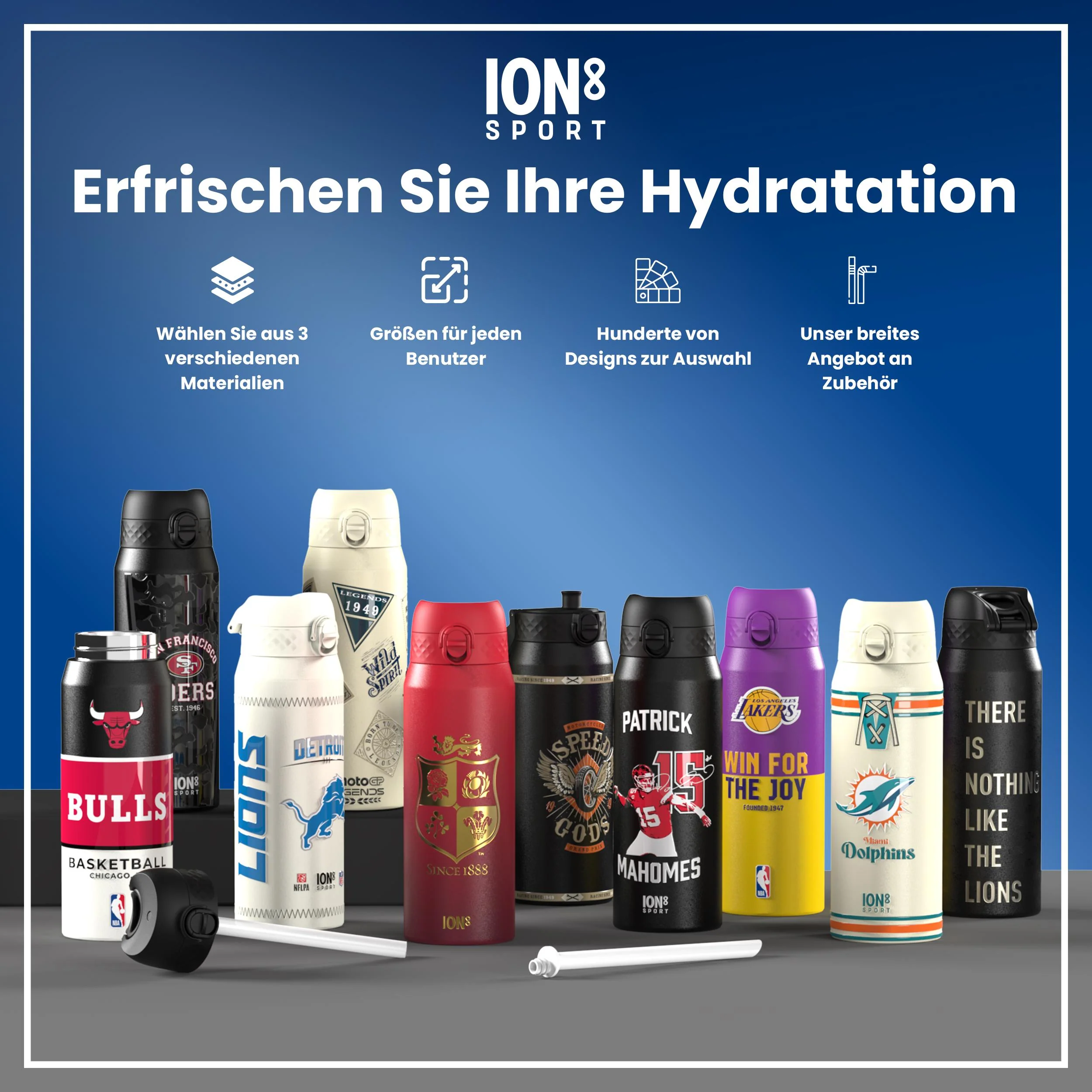 NBA x ION8, Isolierte Edelstahl, Phoenix Suns, 750 ml - Image 7