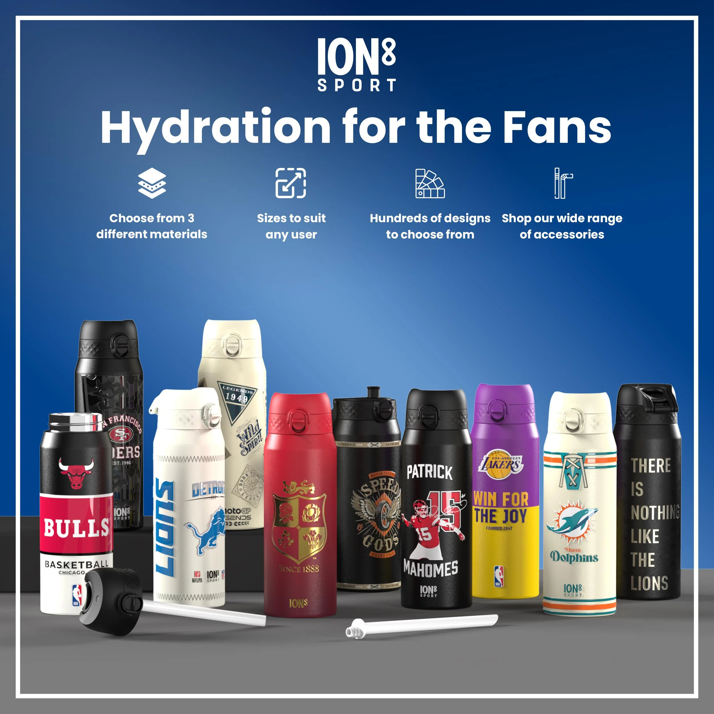 NBA x ION8, Isolierte Edelstahl, SA Spurs, 750 ml - Image 7